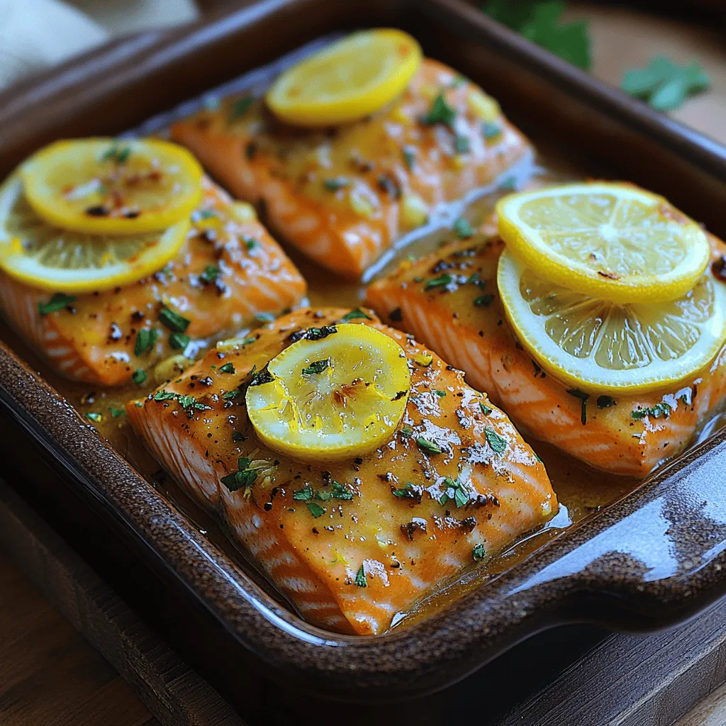 Salmon is often hailed as a superstar in the culinary world, renowned not just for its delectable taste but also for its myriad health benefits. This versatile fish is a favorite among health-conscious eaters and gourmet chefs alike, making it a go-to choice for those looking to create a meal that is both nutritious and satisfying. The Zesty Lemon Butter Baked Salmon recipe takes this beloved fish to a whole new level, combining bright citrus flavors with rich, buttery goodness.