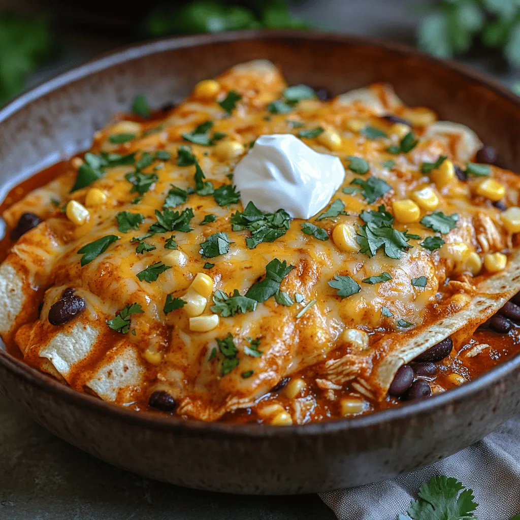 In the realm of comfort food, casseroles hold a special place, especially when they are as vibrant and flavorful as a Zesty Slow Cooker Chicken Enchilada Casserole. This dish brings together the heartiness of shredded chicken, the zest of enchilada sauce, and the wholesome goodness of black beans and corn, all layered with melty cheese and corn tortillas. Perfect for busy weeknights or cozy gatherings, this recipe offers a delicious solution that is not only easy to prepare but also a guaranteed crowd-pleaser.