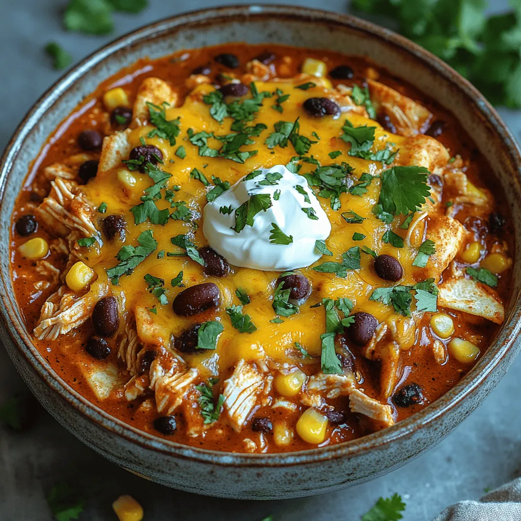 In the realm of comfort food, casseroles hold a special place, especially when they are as vibrant and flavorful as a Zesty Slow Cooker Chicken Enchilada Casserole. This dish brings together the heartiness of shredded chicken, the zest of enchilada sauce, and the wholesome goodness of black beans and corn, all layered with melty cheese and corn tortillas. Perfect for busy weeknights or cozy gatherings, this recipe offers a delicious solution that is not only easy to prepare but also a guaranteed crowd-pleaser.
