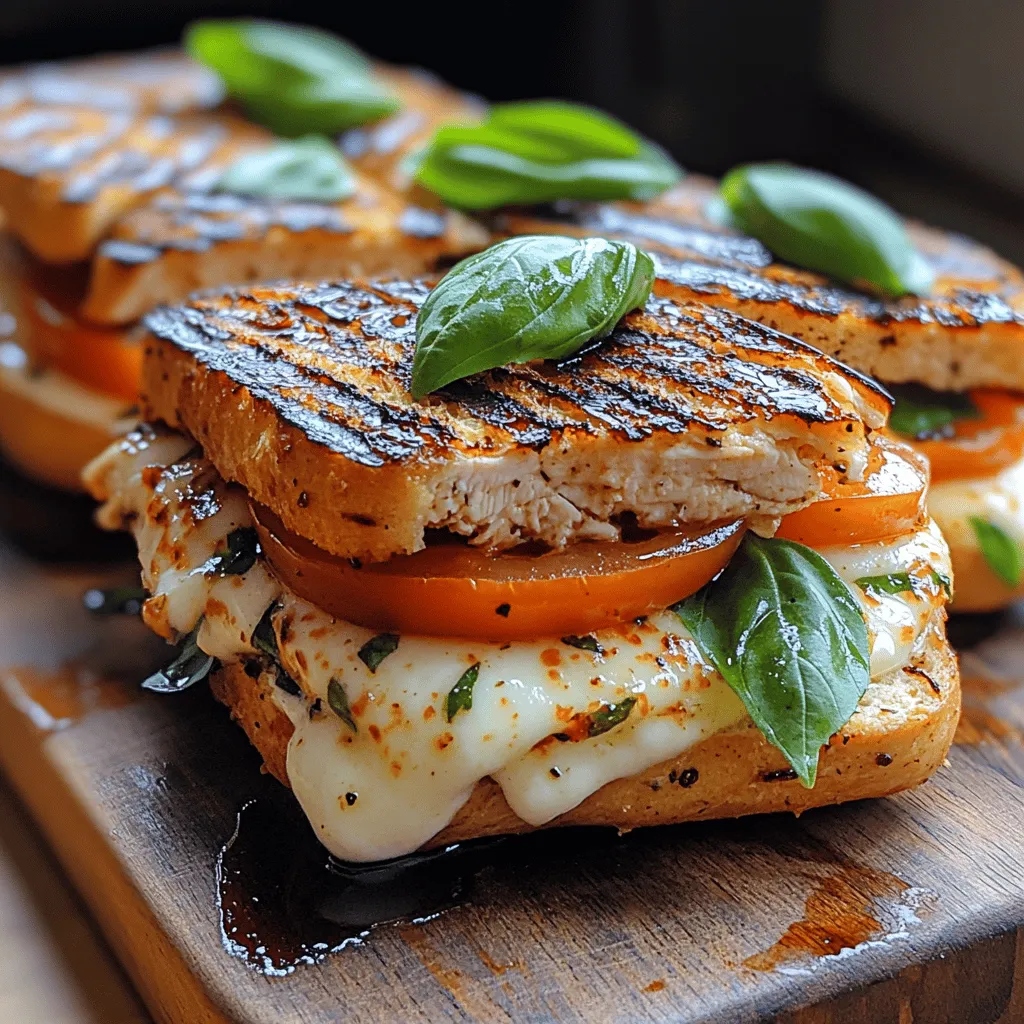 The Chicken Caprese Panini is a delightful Italian-inspired sandwich that beautifully combines the rich flavors of tender chicken, creamy mozzarella, fresh tomatoes, and aromatic basil, all enveloped in perfectly toasted bread. Originating from Italy, the Caprese salad is a classic dish showcasing the harmonious balance of these fresh ingredients. The panini variation takes this traditional concept a step further, transforming it into a hearty meal that is both satisfying and comforting.