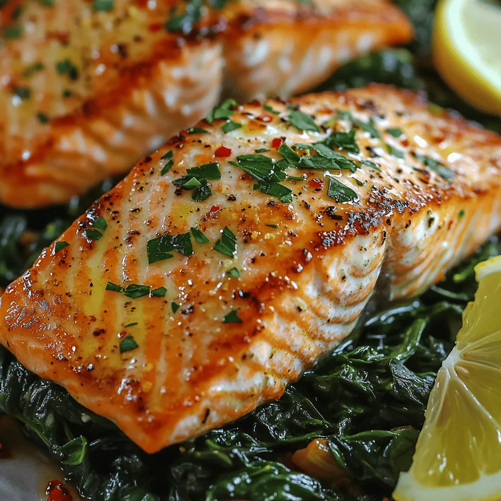 In today’s fast-paced world, finding meals that are both nutritious and quick to prepare can often feel like a daunting task. However, the Zesty Lemon-Garlic Salmon with Sautéed Spinach is a culinary gem that meets these demands with ease. This dish is not only flavorful but also brimming with health benefits, making it an ideal option for those who want to maintain a balanced diet without spending hours in the kitchen.