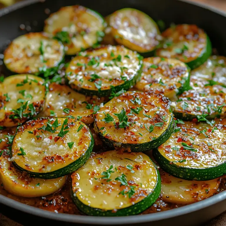 In the pursuit of healthy yet delicious side dishes, the Sizzling Garlic Zucchini Medley stands out as a remarkable choice. This recipe not only showcases the versatility of zucchini but also highlights how simple ingredients can come together to create an extraordinary flavor experience. With its vibrant colors and aromatic appeal, this dish is perfect for complementing a variety of meals, from grilled meats to pasta dishes, making it an essential addition to your culinary repertoire.