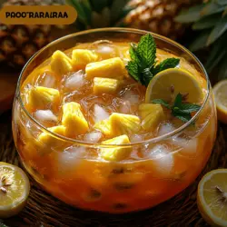 As the warm sun casts its golden rays and the scent of blooming flowers fills the air, summer gatherings become a cherished tradition. Whether it’s a backyard barbecue, a family reunion, or a simple afternoon with friends, the right beverage can elevate any occasion. Enter the Tropical Paradise Pineapple Lemonade Punch, a refreshing drink that embodies the spirit of summer with its vibrant flavors and eye-catching presentation. This punch combines the sweetness of ripe pineapples with the tangy zest of freshly squeezed lemons, resulting in a drink that not only quenches your thirst but also transports you to a tropical oasis.