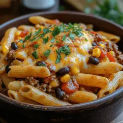 Cowboy Pasta Delight is more than just a recipe; it’s a culinary experience that brings warmth and comfort to any table. This dish is a delightful fusion of southwestern flavors, making it not only a hearty meal but also a versatile option for various occasions. Whether you’re hosting a family dinner, preparing for a potluck, or looking for a quick weeknight meal, Cowboy Pasta Delight fits the bill perfectly. It combines the satisfying qualities of pasta with the vibrant tastes of the southwest, ensuring it’s a crowd-pleaser that will leave everyone asking for seconds.