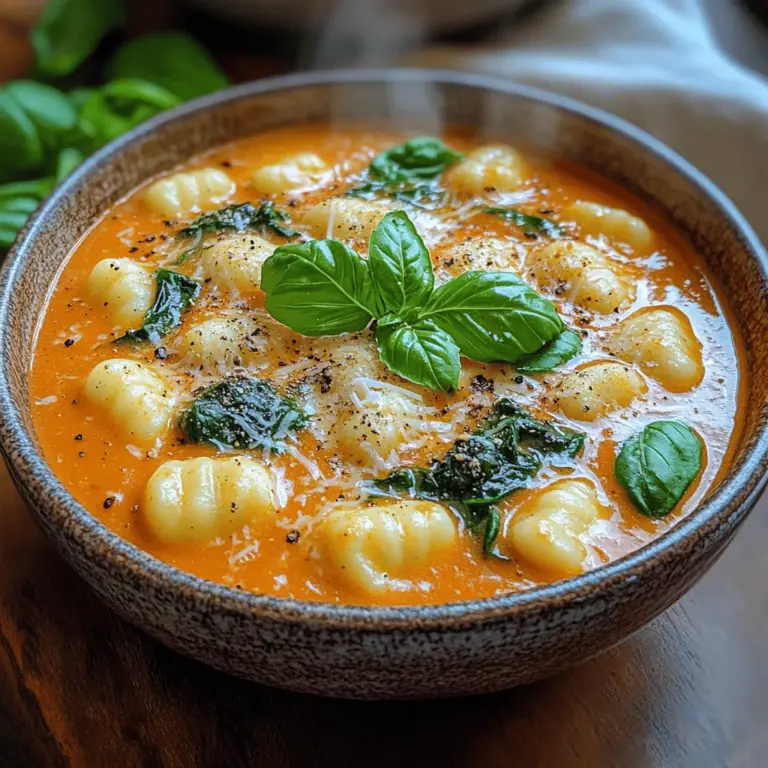 Soup has long been cherished as a quintessential comfort food, embodying warmth and nourishment that transcends the seasons. Whether enjoyed on a chilly winter evening or as a light meal during the summer, soup offers a sense of solace in a bowl. Among the myriad of delightful soup recipes, Creamy Tomato Gnocchi Soup stands out as a deliciously easy-to-make dish, perfect for those seeking both comfort and flavor.