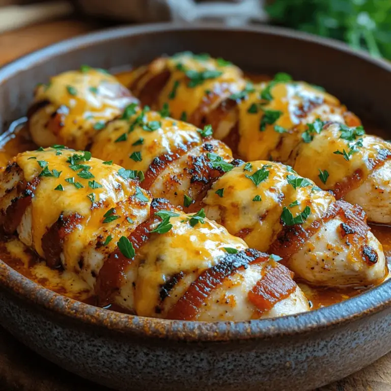 Welcome to the world of Cowboy BBQ Bacon Cheddar Chicken—a dish that perfectly embodies the spirit of backyard barbecues and family gatherings. This beloved recipe has gained immense popularity for its mouthwatering combination of flavors and textures, making it a go-to choice for those looking to impress their guests or simply indulge in a hearty meal. Imagine biting into perfectly cooked chicken, wrapped in crispy, smoky bacon, smothered in tangy barbecue sauce, and topped with sharp cheddar cheese—this dish is a true flavor explosion that is sure to delight your taste buds.