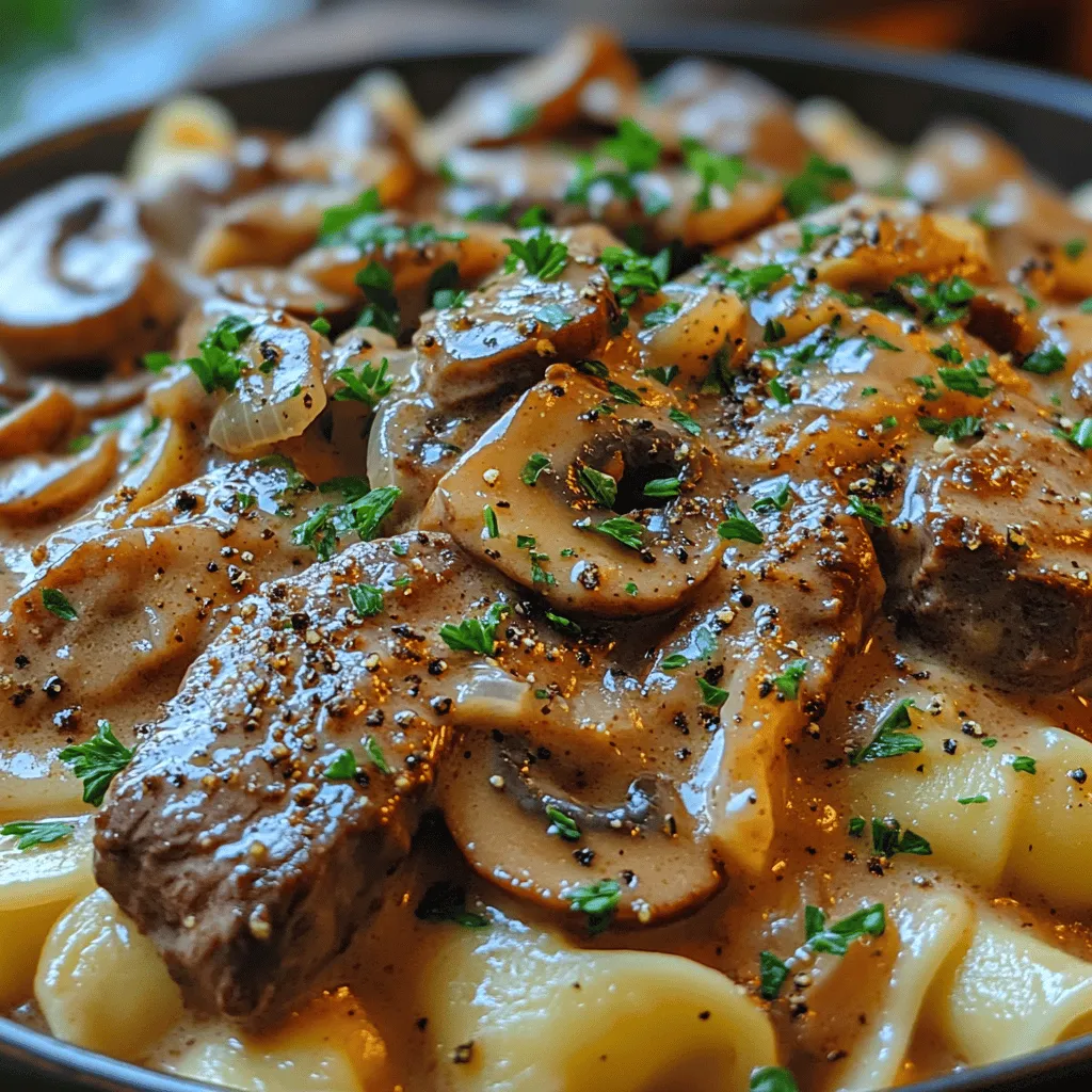 Beef stroganoff is a classic dish that has warmed hearts and satisfied appetites for generations. This creamy, savory delight combines tender beef strips with a rich, flavorful sauce, making it a staple comfort food in many households. Its appeal lies not only in its delectable taste but also in its ability to be prepared quickly, making it an ideal choice for busy weeknights or special occasions alike. Whether you choose to serve it over a bed of buttery egg noodles or fluffy white rice, beef stroganoff offers a satisfying meal that brings joy to the dinner table.