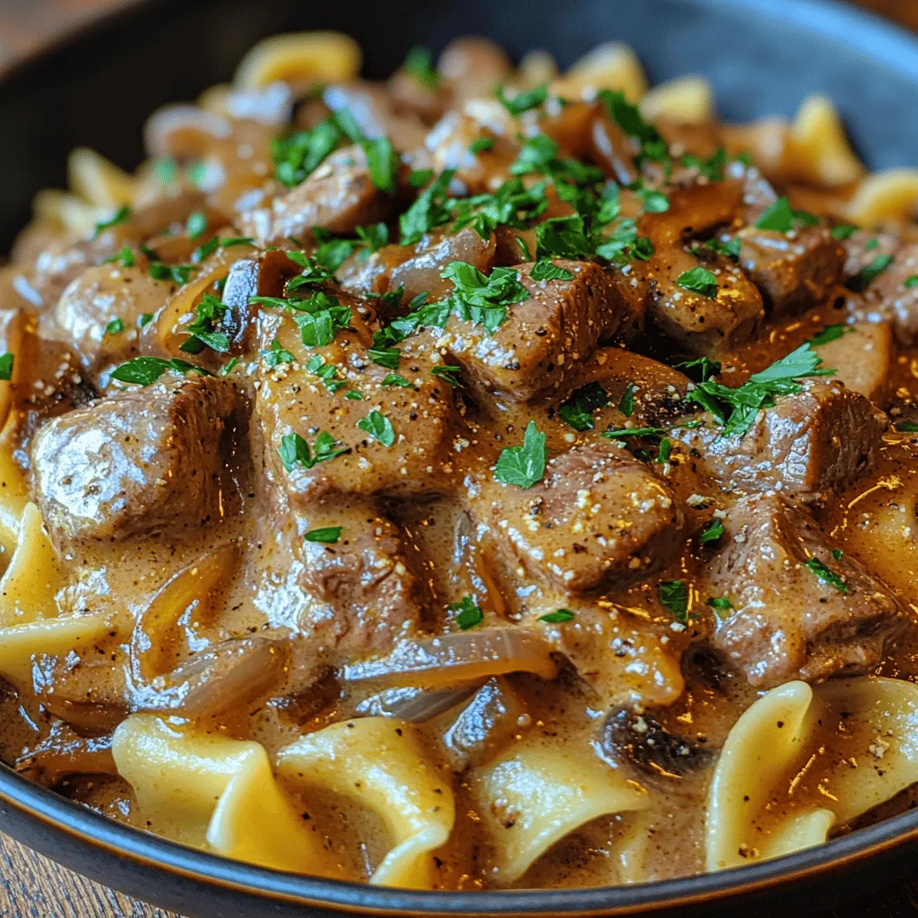 Beef stroganoff is a classic dish that has warmed hearts and satisfied appetites for generations. This creamy, savory delight combines tender beef strips with a rich, flavorful sauce, making it a staple comfort food in many households. Its appeal lies not only in its delectable taste but also in its ability to be prepared quickly, making it an ideal choice for busy weeknights or special occasions alike. Whether you choose to serve it over a bed of buttery egg noodles or fluffy white rice, beef stroganoff offers a satisfying meal that brings joy to the dinner table.