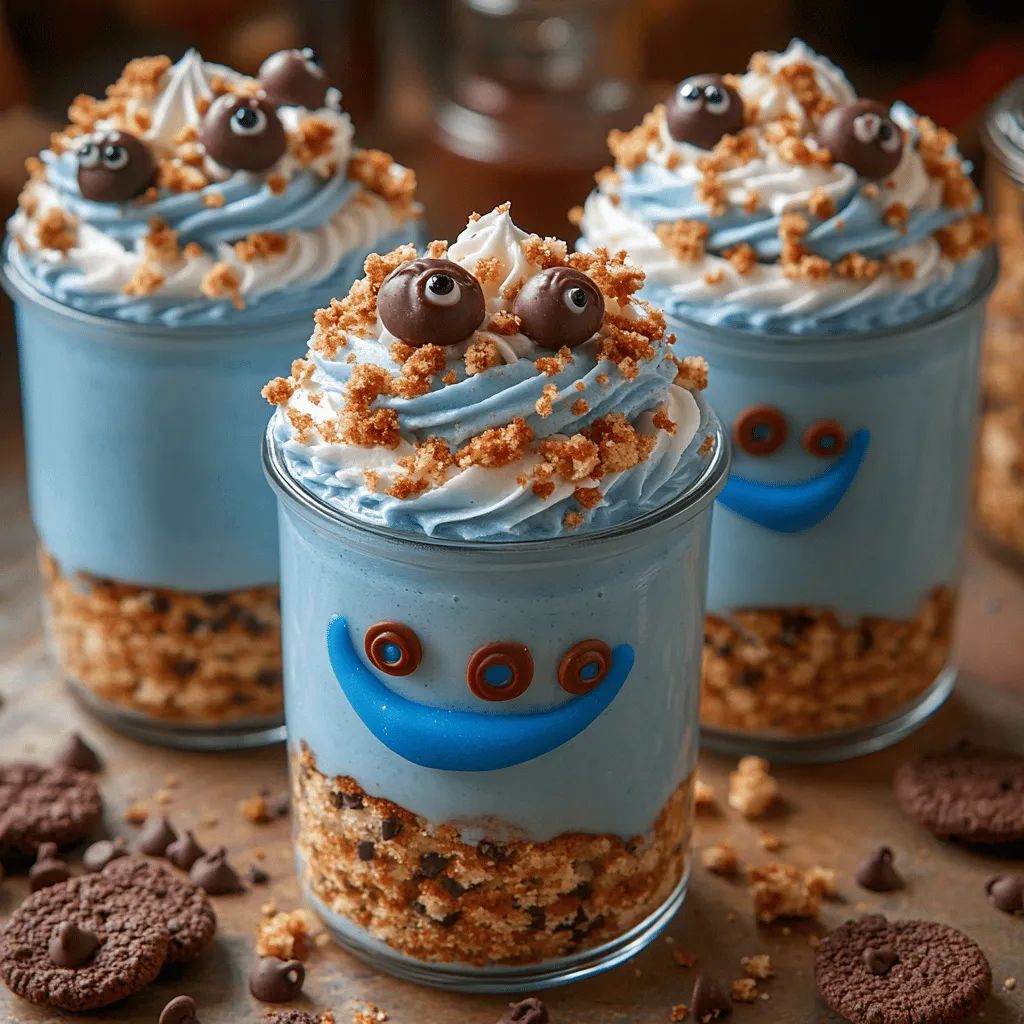 Welcome to a delightful journey into the world of whimsical desserts with our Cookie Monster Cake Jars recipe! These charming, layered treats capture the essence of childhood nostalgia while appealing to the sweet tooth of adults. Imagine a dessert that combines the fun of cookies and cake, all served in a cute, portable jar. These cake jars are not only a feast for the taste buds but also a visual treat, bringing a pop of color and whimsy to any celebration.