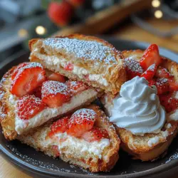 In the world of desserts, there's an exciting trend that has emerged: the fusion of classic flavors with innovative twists. One delightful example of this trend is the Fried Strawberry Cheesecake Sandwich. This dessert combines the creamy richness of cheesecake with the fresh, sweet flavor of strawberries, all encased within crispy, golden-brown bread. It's a dish that tantalizes the taste buds and showcases the culinary creativity of today’s food scene.