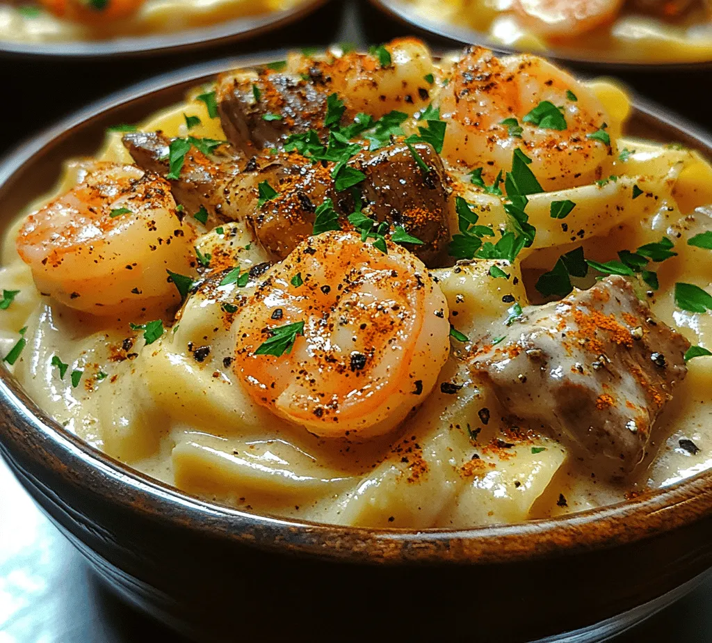 To create an unforgettable Cajun Shrimp & Steak Alfredo Delight, understanding the key ingredients is essential. Each component plays a critical role in building the flavor profile and texture of the dish.