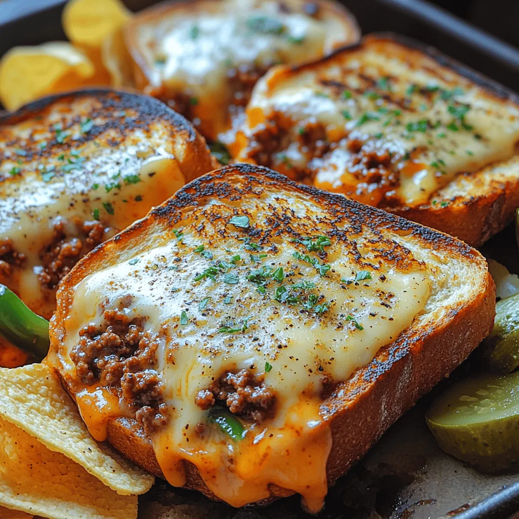 In the world of comfort food, few dishes capture the heart quite like the classic grilled cheese sandwich and the beloved sloppy joe. Both have earned their places in the culinary canon, celebrated for their flavors and nostalgic appeal. The grilled cheese, with its gooey cheese enveloped in crispy, golden-brown bread, is a staple of childhood lunches, while the sloppy joe, known for its messy yet satisfying meat filling, is a favorite at barbecues and family dinners. Now, imagine combining these two culinary icons into one indulgent creation: the Ultimate Grilled Cheese Sloppy Joes.