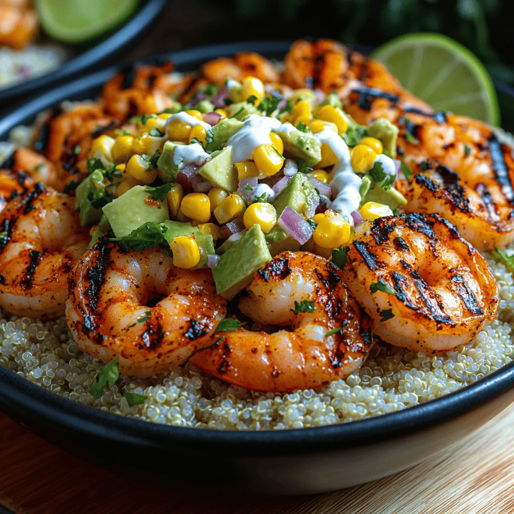 Welcome to the vibrant world of the Zesty Grilled Shrimp Bowl with Avocado Corn Salsa and Creamy Sauce! This dish is a feast for the senses, combining the succulent freshness of grilled shrimp with the bright, lively flavors of avocado and corn. The harmony of textures and tastes makes this bowl not just a meal, but an experience that invigorates your palate.