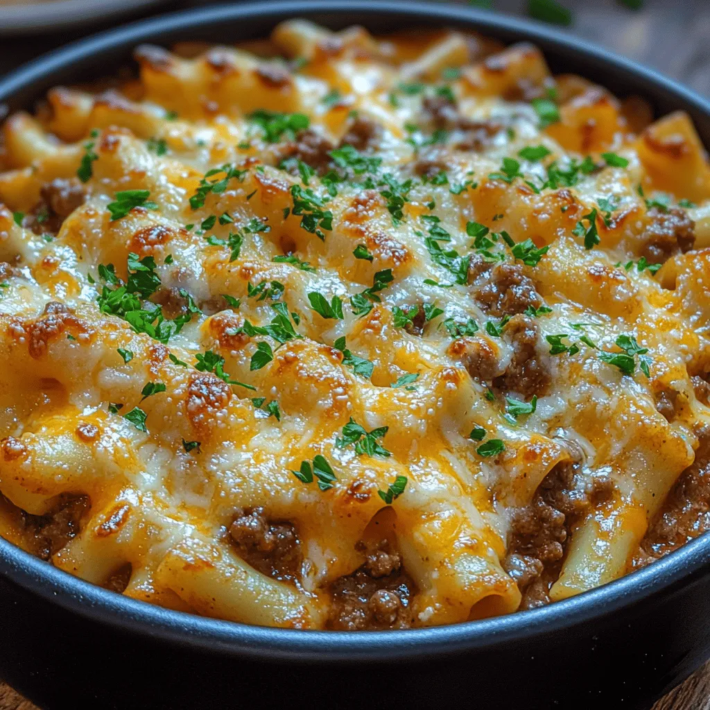 When it comes to comfort food, few dishes can rival the warmth and satisfaction that a hearty portion of Cheesy Beef Noodle Delight brings to the table. This delightful recipe encapsulates everything we love about home-cooked meals: it’s rich, filling, and incredibly easy to prepare, making it an ideal choice for busy families looking to enjoy a wholesome dinner together. The beauty of Cheesy Beef Noodle Delight lies in its simplicity; it combines everyday ingredients with maximum flavor to create a dish that will have everyone asking for seconds.