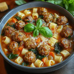 Hearty Italian Meatball Soup is a dish that embodies comfort and warmth, perfect for any season. It’s a delightful blend of savory meatballs, fresh vegetables, and aromatic herbs simmered to perfection in a rich broth. This soup has a way of bringing people together, evoking memories of family gatherings and cozy dinners at home. Whether served on a chilly winter evening or as a satisfying meal any day of the week, this Italian classic is sure to please everyone at the table.