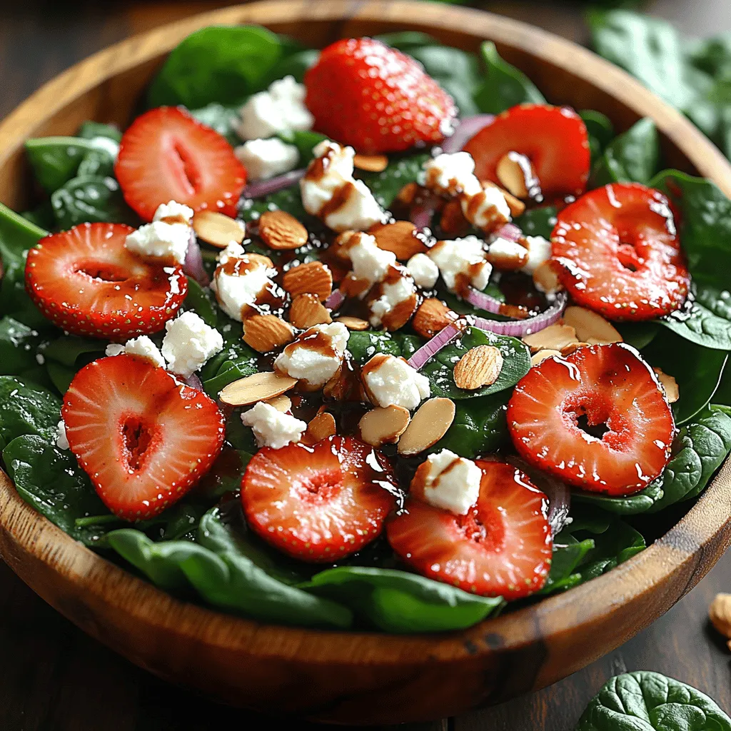In recent years, fresh salads have surged in popularity, becoming a staple in modern cuisine. People are increasingly seeking out vibrant, nutritious dishes that not only tantalize their taste buds but also promote a healthier lifestyle. Among the myriad of salad options available, the Sweet & Savory Strawberry Feta Spinach Salad stands out as a delightful blend of flavors and nutrients, making it a perfect choice for any meal. This salad beautifully balances the sweetness of ripe strawberries with the savory notes of feta cheese, all while incorporating a medley of textures that make each bite an experience to savor.
