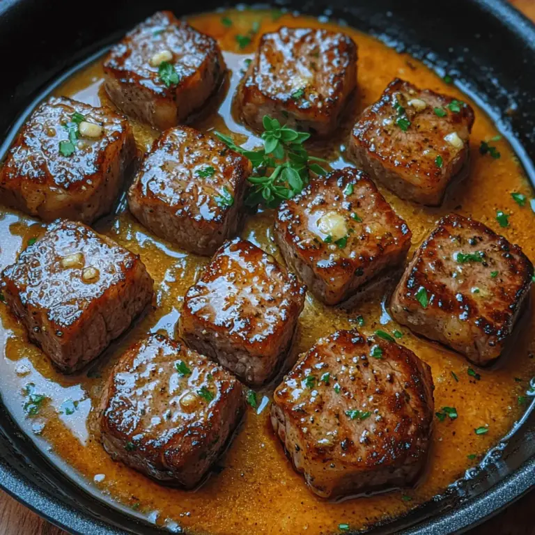 Imagine savoring succulent pieces of perfectly seared steak, each bite bursting with rich flavors. The allure of steak bites is undeniable, making them a popular choice for both casual weeknight dinners and festive gatherings. When paired with a luscious garlic butter sauce, these steak bites elevate any meal into a gourmet experience. The best part? This dish is not only delicious but also incredibly simple and quick to prepare, making it a go-to recipe for busy individuals and families alike.