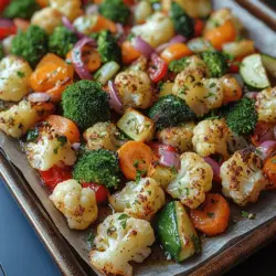 In the realm of culinary delights, few dishes celebrate the natural flavors and vibrant colors of vegetables quite like Herb-Infused Garlic Roasted Veggies. This simple yet delicious recipe not only allows you to enjoy the wholesome goodness of various fresh vegetables but also highlights the transformative power of roasting. When vegetables are roasted, their natural sugars caramelize, creating a delightful contrast between tender textures and crispy edges, while intensifying their flavors.