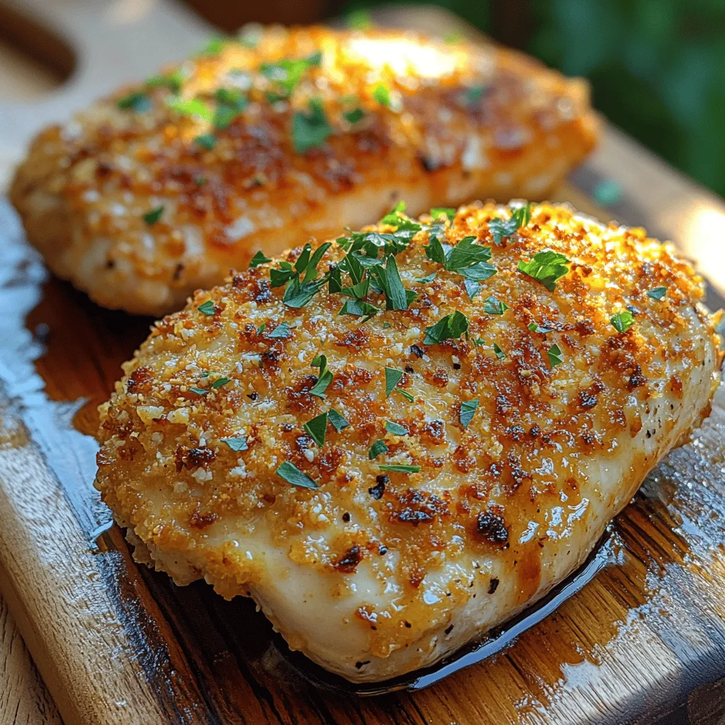 In the world of culinary delights, few dishes can match the satisfying crunch and rich flavor of Parmesan Crusted Chicken Delight. This recipe not only delivers a mouthwatering experience but also showcases the perfect harmony of ingredients that transform simple chicken breasts into a gourmet meal. The essence of this dish lies in its delightful combination of textures and flavors, where crispy, cheesy crust meets tender, juicy chicken. Whether you're preparing a family dinner or impressing guests at a gathering, this dish is sure to win hearts and taste buds alike.
