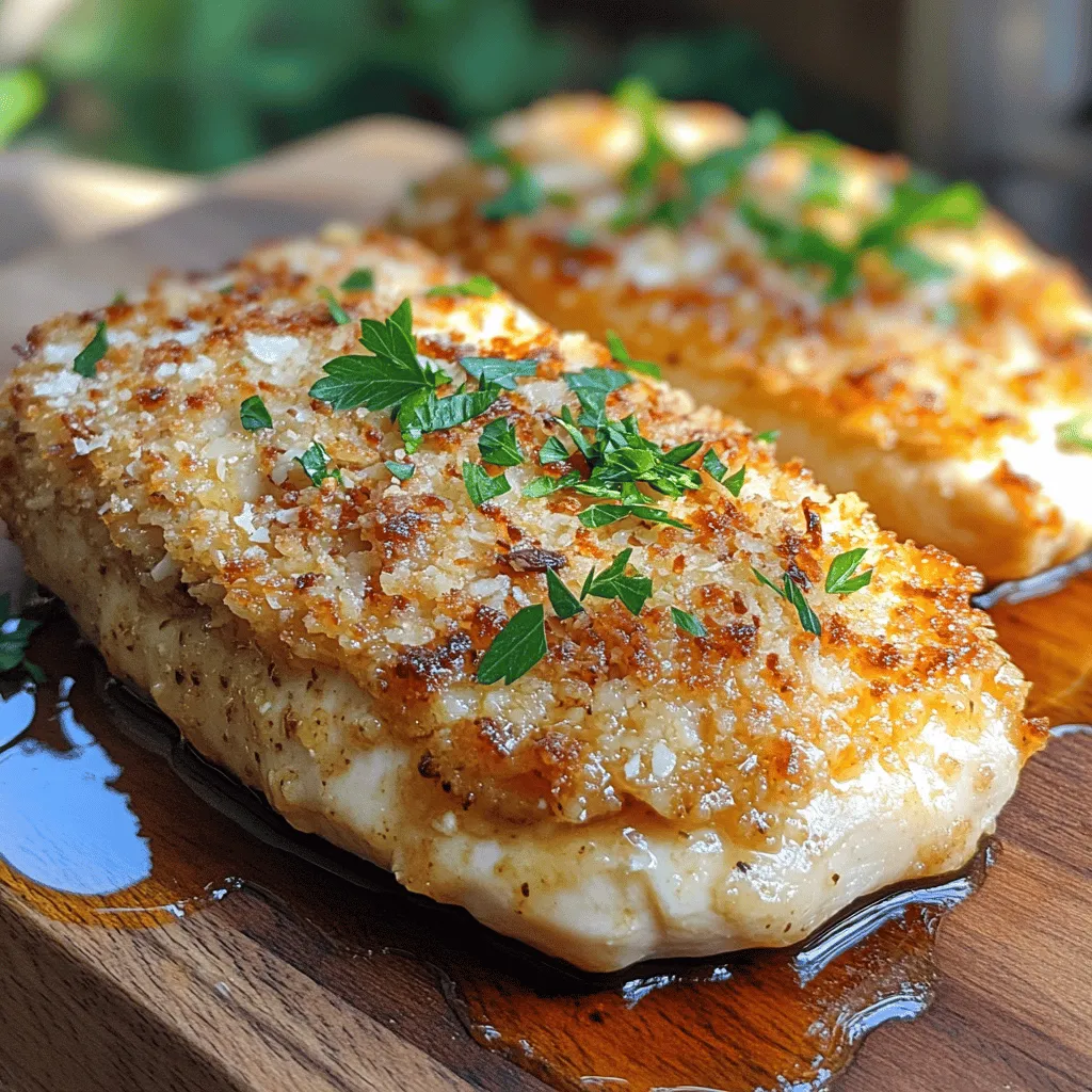 In the world of culinary delights, few dishes can match the satisfying crunch and rich flavor of Parmesan Crusted Chicken Delight. This recipe not only delivers a mouthwatering experience but also showcases the perfect harmony of ingredients that transform simple chicken breasts into a gourmet meal. The essence of this dish lies in its delightful combination of textures and flavors, where crispy, cheesy crust meets tender, juicy chicken. Whether you're preparing a family dinner or impressing guests at a gathering, this dish is sure to win hearts and taste buds alike.
