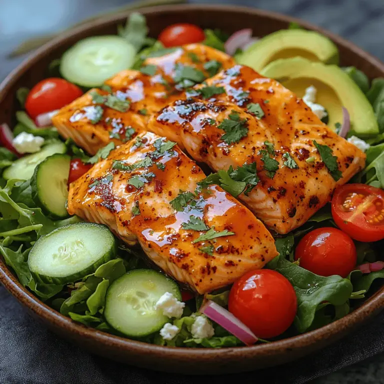 In the world of healthy eating, few dishes can compete with the vibrant flavors and nutritious ingredients found in a Spicy Honey Glazed Salmon Salad. This delightful recipe not only tantalizes your taste buds with its sweet and spicy notes but also packs a punch of essential nutrients. Perfect for a quick dinner or a light lunch, this salad combines tender salmon fillets glazed in a homemade spicy honey sauce with a fresh medley of salad greens and colorful veggies. Join us as we explore the rich flavors and health benefits of this culinary gem.