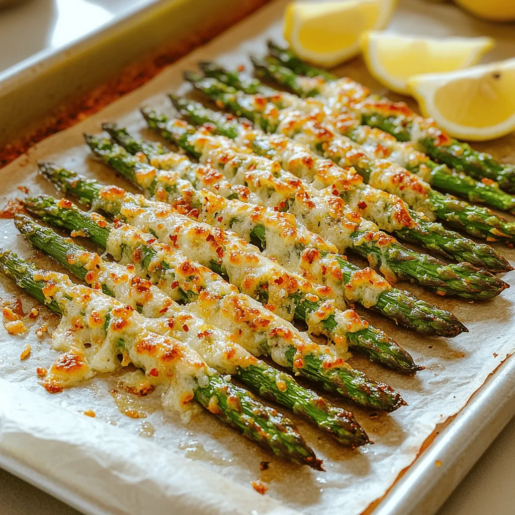 Crispy Parmesan Roasted Asparagus is an irresistible side dish that elevates any meal with its vibrant freshness and rich flavor profile. This dish showcases tender asparagus spears, perfectly coated in a blend of olive oil, garlic powder, and a generous sprinkle of Parmesan cheese. Not only is it a feast for the eyes, but it also packs a nutritional punch, making it an ideal addition to both weeknight dinners and special occasions. The beauty of this recipe lies in its simplicity; it requires minimal ingredients, yet delivers maximum taste and satisfaction.