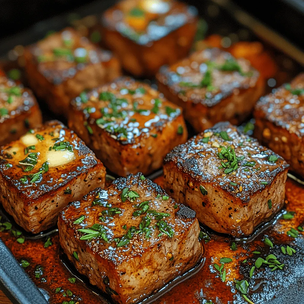 Steak bites have emerged as a beloved choice for both appetizers and main dishes, captivating the taste buds of food lovers everywhere. These bite-sized pieces of perfectly cooked steak offer a delightful combination of tenderness and flavor that is hard to resist. The magic happens when you introduce a rich and aromatic garlic butter sauce, elevating the dish to new culinary heights. The buttery richness, combined with the savory goodness of garlic, creates a flavor profile that is both comforting and indulgent.