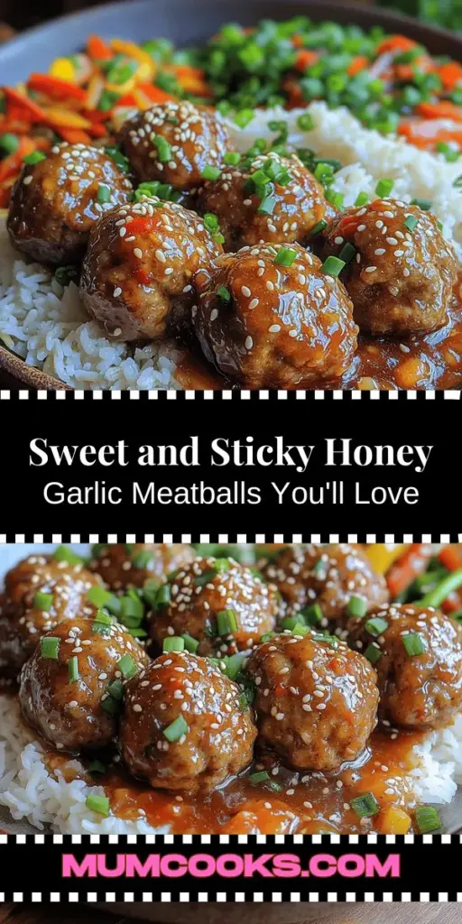 Discover the irresistible delight of sweet and sticky honey garlic meatballs! This recipe perfectly balances sweet and savory flavors, making it a hit for family gatherings or cozy dinners. With tender meatballs enveloped in a mouthwatering honey garlic sauce, this dish is as versatile as it is delicious. Whether served as an appetizer or paired with rice and veggies for a full meal, it’s simple to make and sure to impress. Dive into cooking this crowd-pleasing favorite!