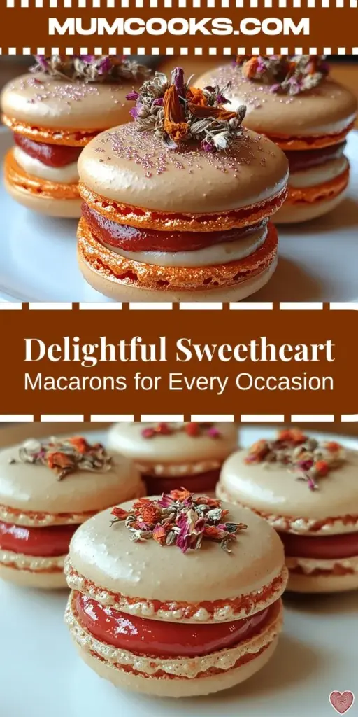 Discover the delightful world of Sweetheart Macarons, the perfect treat for any celebration. These elegant, meringue-based cookies are characterized by their crisp shells and chewy centers, filled with luscious strawberry buttercream to embody love and sweetness. Whether for romantic occasions or simply to express your affection, this article offers step-by-step guidance on creating these charming confections, including tips on technique, ingredients, and presentation to impress anyone who indulges in them. Embrace the art of baking and celebrate with these beautiful, delicious macarons!