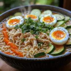 Ramen is more than just a quick meal; it’s a culinary experience that captures the essence of Asian cuisine. The Savory Asian Chicken Ramen Noodle Bowl combines rich flavors, hearty ingredients, and the comforting warmth of broth, making it a beloved dish among food enthusiasts worldwide. This recipe is a celebration of taste, bringing together tender chicken, fresh vegetables, and perfectly cooked noodles, creating a bowl that is both satisfying and nourishing.