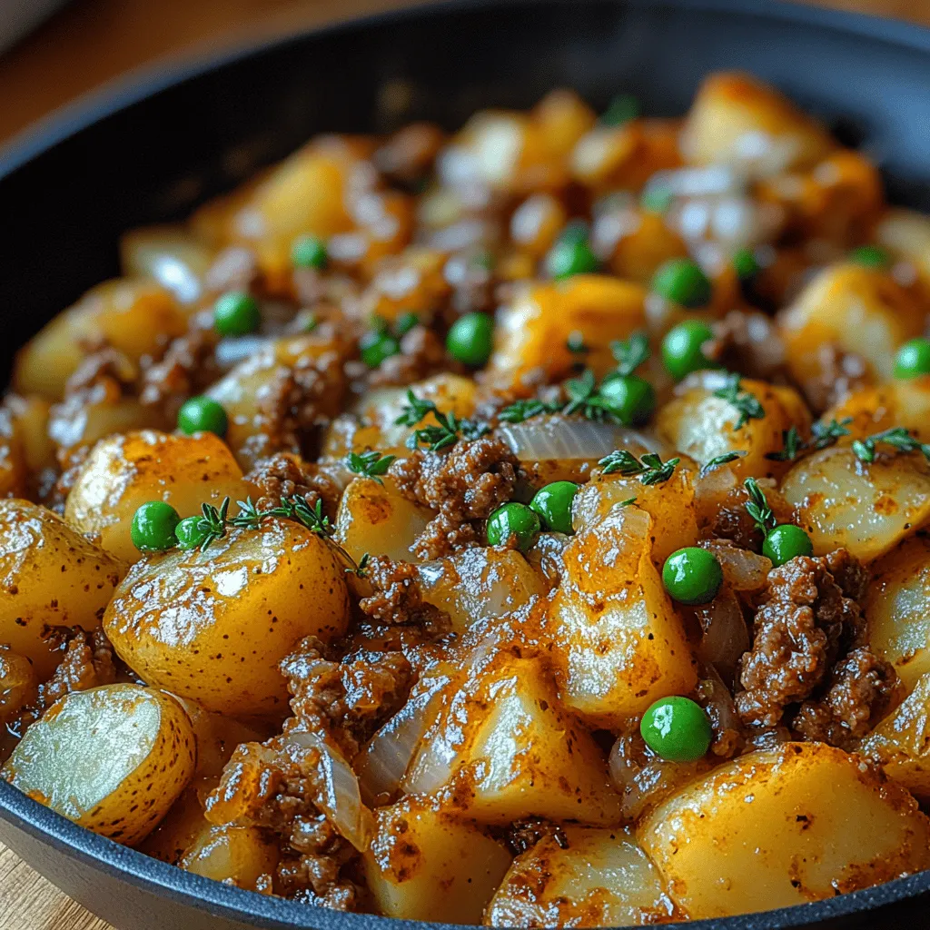 In a world where quick meals often take precedence over home-cooked delights, the Hearty Beef & Potato Skillet stands out as a warm hug on a plate. This dish embodies the essence of comfort food, blending tender ground beef with perfectly cooked potatoes, creating a satisfying meal that not only fills the belly but warms the soul. Whether you're coming home from a long day at work or looking for a crowd-pleaser for family dinner, this skillet recipe offers a perfect solution.