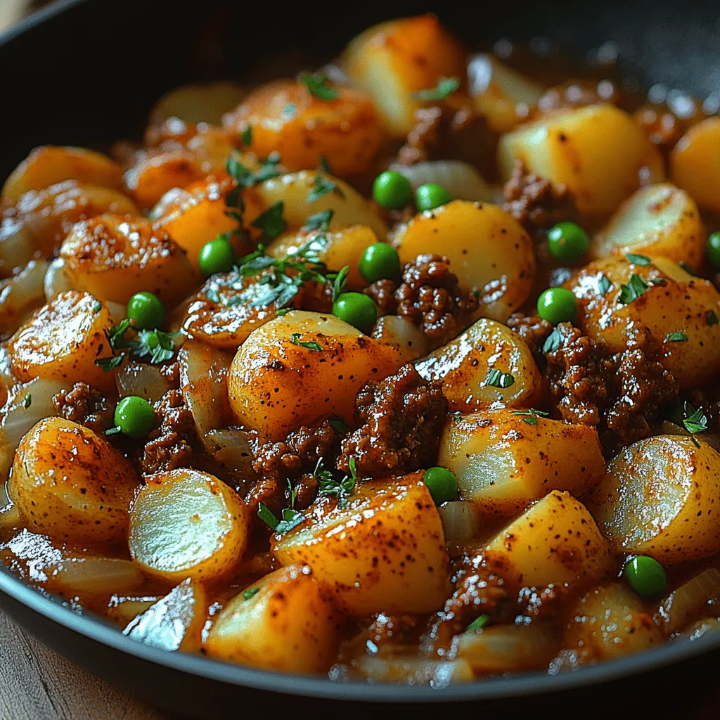 In a world where quick meals often take precedence over home-cooked delights, the Hearty Beef & Potato Skillet stands out as a warm hug on a plate. This dish embodies the essence of comfort food, blending tender ground beef with perfectly cooked potatoes, creating a satisfying meal that not only fills the belly but warms the soul. Whether you're coming home from a long day at work or looking for a crowd-pleaser for family dinner, this skillet recipe offers a perfect solution.