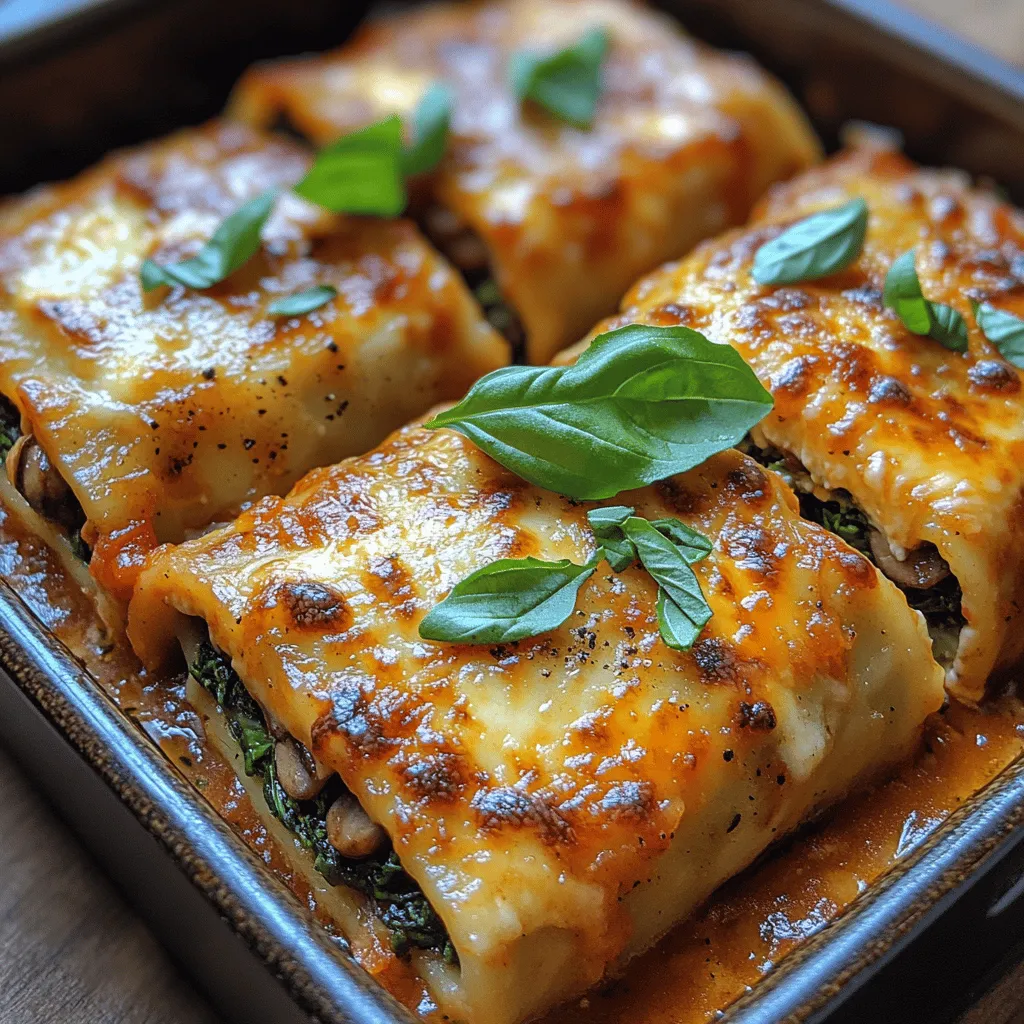 Before we dive into the preparation of this savory dish, let’s take a closer look at the key ingredients that make these Mushroom and Spinach Lasagna Rolls not only delicious but also incredibly nutritious.