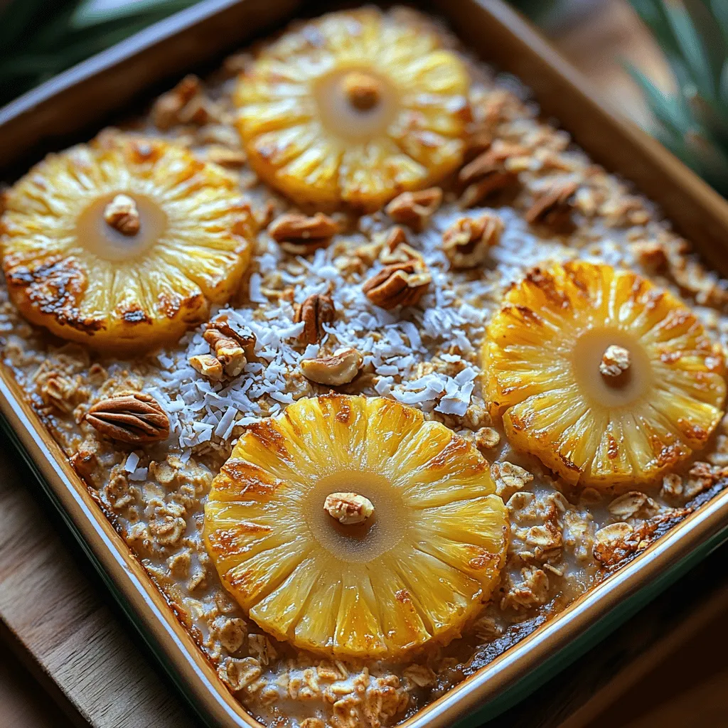 In recent years, baked oatmeal has surged in popularity as a nutritious, convenient breakfast option. This delightful dish transforms traditional oatmeal into a warm, comforting, and satisfying meal that can be prepared in advance, making it perfect for busy mornings. One standout variation that has captured the hearts of health enthusiasts and breakfast lovers alike is Tropical Pineapple Coconut Baked Oatmeal. This recipe not only embodies the vibrant flavors of the tropics but also offers a wealth of health benefits, making it a wholesome choice for various dietary preferences.