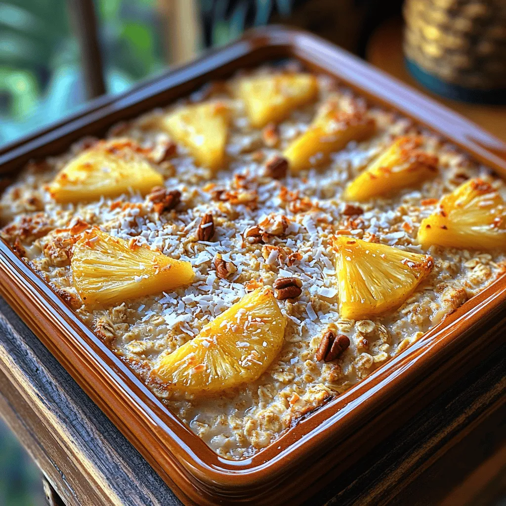 In recent years, baked oatmeal has surged in popularity as a nutritious, convenient breakfast option. This delightful dish transforms traditional oatmeal into a warm, comforting, and satisfying meal that can be prepared in advance, making it perfect for busy mornings. One standout variation that has captured the hearts of health enthusiasts and breakfast lovers alike is Tropical Pineapple Coconut Baked Oatmeal. This recipe not only embodies the vibrant flavors of the tropics but also offers a wealth of health benefits, making it a wholesome choice for various dietary preferences.