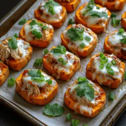 Are you searching for a mouthwatering appetizer or snack that will impress your guests at your next gathering? Look no further than savory BBQ chicken sweet potato bites! This delightful dish combines the hearty sweetness of roasted sweet potatoes with the smoky flavor of barbecue chicken, creating a perfect balance of taste and texture. Not only are these bites incredibly delicious, but they also offer a healthy twist that sets them apart from typical party snacks.