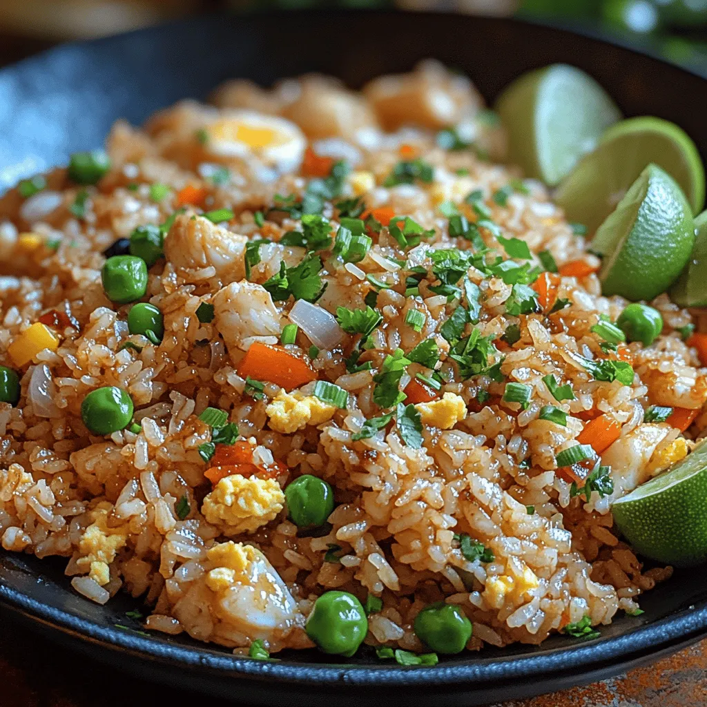 Crabby Delight Fried Rice is not just another fried rice dish; it's a culinary experience that brings together the rich flavors of blue crab meat with the comforting textures of perfectly cooked rice. This dish encapsulates the essence of coastal dining, where the ocean's bounty meets the warmth of home-cooked meals. The blue crab, known for its sweet and delicate flavor, transforms simple fried rice into a gourmet delight that excites the palate and warms the heart.