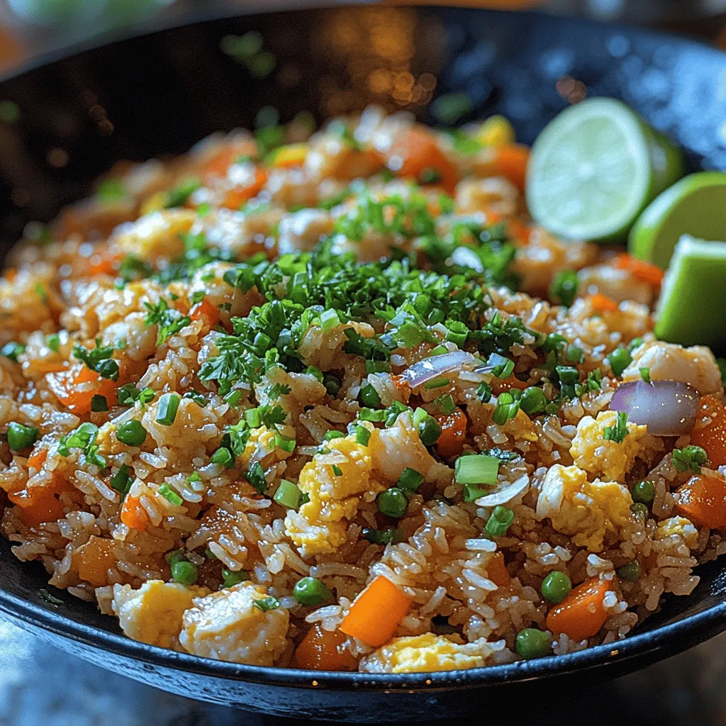 Crabby Delight Fried Rice is not just another fried rice dish; it's a culinary experience that brings together the rich flavors of blue crab meat with the comforting textures of perfectly cooked rice. This dish encapsulates the essence of coastal dining, where the ocean's bounty meets the warmth of home-cooked meals. The blue crab, known for its sweet and delicate flavor, transforms simple fried rice into a gourmet delight that excites the palate and warms the heart.