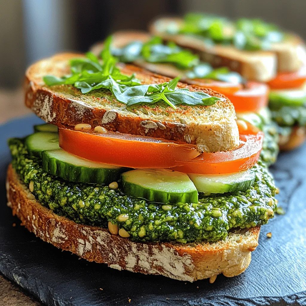 In recent years, there has been a significant shift in how people view and approach meals, with plant-based diets gaining immense popularity. More individuals are turning to fresh, wholesome ingredients not only for their health benefits but also for their ability to create vibrant, flavorful dishes that satisfy both the palate and the body. Among the myriad of plant-based options available, Garden Glow Pesto Sandwiches stand out as a deliciously nutritious choice that brings together the best of seasonal produce and homemade goodness.