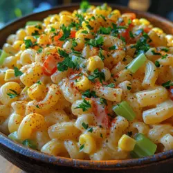 Macaroni salad is a beloved staple in American cuisine, celebrated for its versatility and ease of preparation. Ideal for picnics, barbecues, and summer gatherings, this dish effortlessly complements a variety of main courses while providing a refreshing balance of flavors. Among the many variations of macaroni salad, the Sweet Corn Macaroni Salad stands out as an especially delightful option. With its combination of sweet corn, crunchy vegetables, and a creamy dressing, it offers a satisfying mix of textures and tastes that can elevate any outdoor feast.