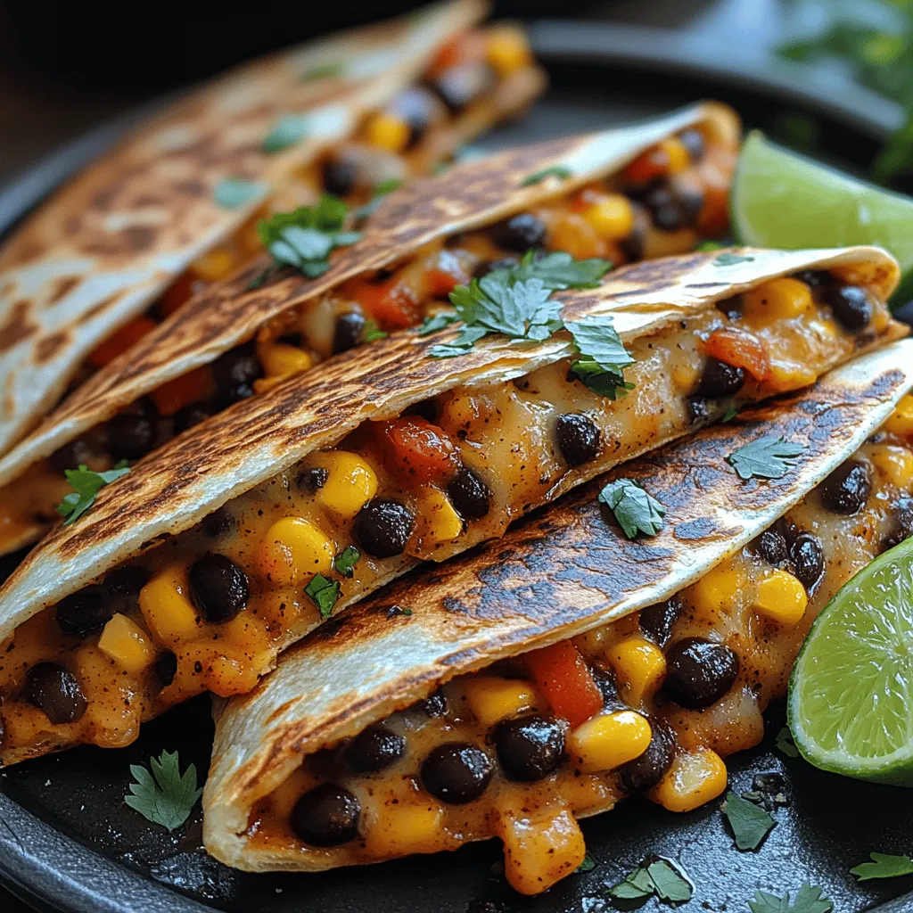 If you're looking for a quick, nutritious, and flavor-packed meal, Southwestern Black Bean and Corn Quesadillas are the perfect solution. This delightful dish combines the hearty goodness of black beans and sweet corn, all enveloped in crispy tortillas, making it a satisfying option for lunch, dinner, or even a snack. Not only are these quesadillas vegetarian-friendly, but they also cater to various dietary preferences, ensuring everyone at the table can enjoy them. It's a recipe that's not just about feeding your hunger; it’s about indulging in a delicious experience that celebrates bold flavors and wholesome ingredients.