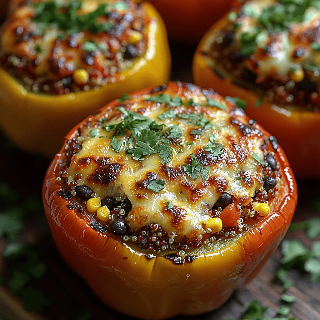 Grilled stuffed bell peppers are a vibrant and flavorful dish that captivates the senses with their colorful presentation and savory aroma. This dish not only looks stunning on the plate but also offers a delightful combination of textures and flavors that appeal to both meat lovers and vegetarians alike. The beauty of stuffed bell peppers lies in their versatility; they can be filled with a myriad of ingredients, making them an excellent choice for any dietary preference or occasion. Whether you're hosting a summer barbecue or looking for a nutritious weeknight meal, these grilled stuffed bell peppers are sure to impress.