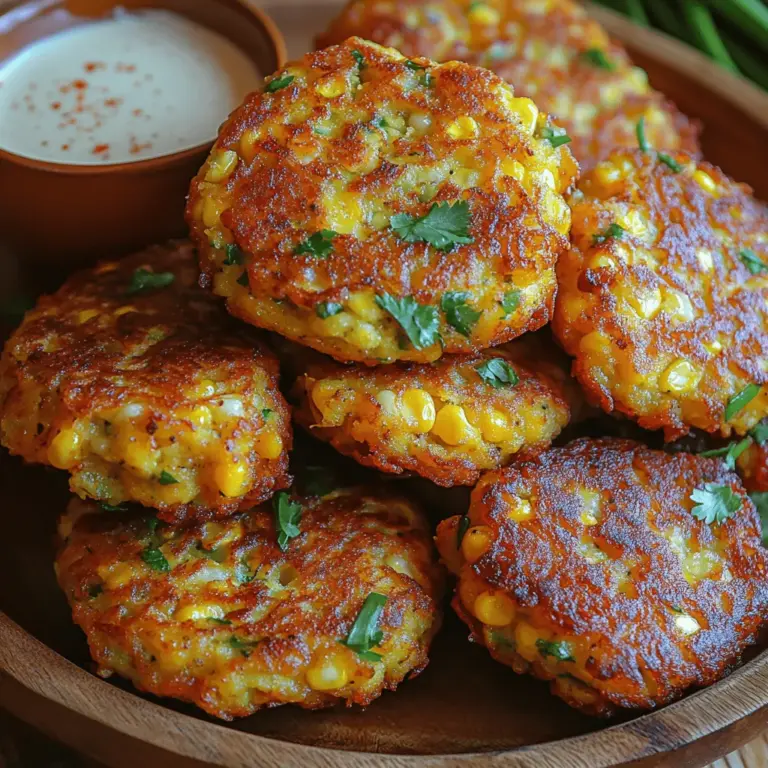 Crispy sweet corn fritters are a culinary delight that brings joy to any table, whether served as a snack, appetizer, or even a side dish. Their golden, crispy exterior is a perfect contrast to the tender, sweet kernels of corn hidden inside. This combination creates a mouthwatering experience that appeals to both children and adults alike. The versatility of sweet corn allows it to shine in a variety of cuisines around the world, from Southern-style dishes to Asian-inspired street food.