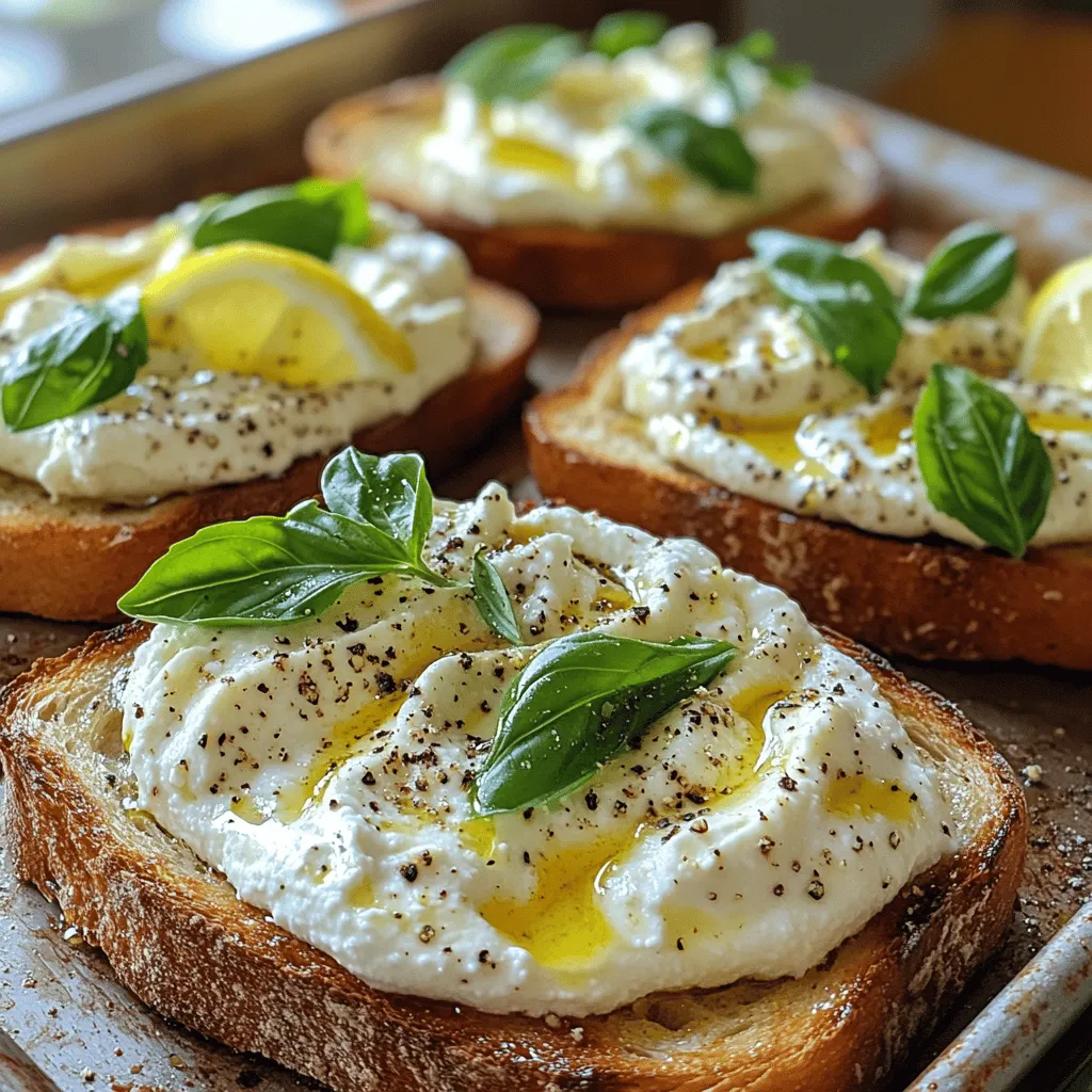 In the world of culinary delights, few dishes can capture the essence of freshness and simplicity as beautifully as Airy Basil Whipped Ricotta Toast. This delightful recipe marries the creamy richness of fresh ricotta cheese with the aromatic herbaceousness of basil and a hint of zesty lemon, all served on crispy, toasted bread. Whether you are looking for a quick breakfast, a sophisticated brunch dish, or a light lunch option, this toast is versatile enough to fit any occasion.