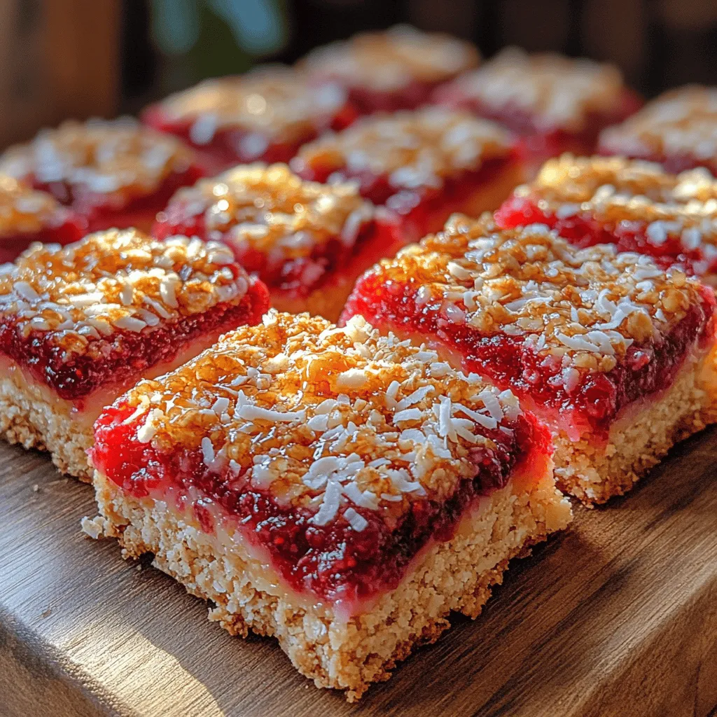 Dessert bars have gained immense popularity in recent years, becoming a staple in many kitchens due to their versatility and ease of preparation. They serve as a perfect sweet treat for any occasion, whether it's a family gathering, a picnic, or simply a weekend indulgence. One delightful variety that has captured the hearts of many is the Raspberry Coconut Ribbon Bars. These bars not only boast a beautiful presentation with their layered textures but also offer a harmonious balance of flavors, combining the tartness of fresh raspberries with the sweetness of coconut.