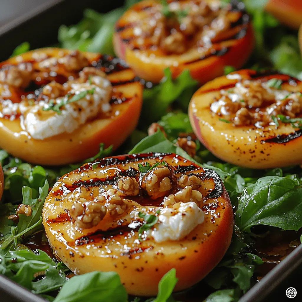 As the warm sun of summer arrives, so does the bounty of fresh produce that invites us to create vibrant and flavorful dishes. One such dish that perfectly captures the essence of the season is Grilled Peach & Burrata Salad. This salad is not only visually stunning but also a delightful blend of flavors and textures that will tantalize your taste buds. The sweetness of grilled peaches, the creaminess of burrata cheese, and the freshness of mixed greens come together to create a dish that is as nourishing as it is delicious.