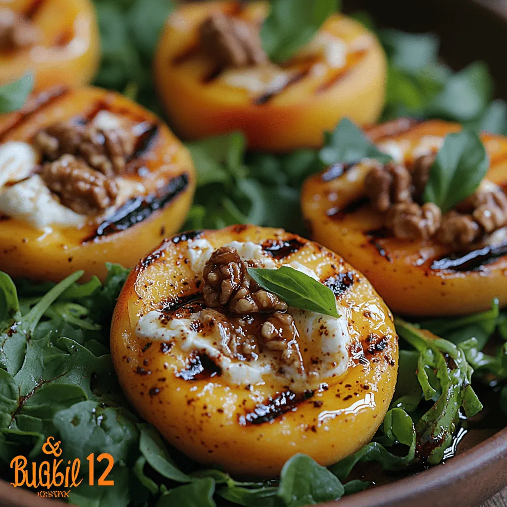 As the warm sun of summer arrives, so does the bounty of fresh produce that invites us to create vibrant and flavorful dishes. One such dish that perfectly captures the essence of the season is Grilled Peach & Burrata Salad. This salad is not only visually stunning but also a delightful blend of flavors and textures that will tantalize your taste buds. The sweetness of grilled peaches, the creaminess of burrata cheese, and the freshness of mixed greens come together to create a dish that is as nourishing as it is delicious.