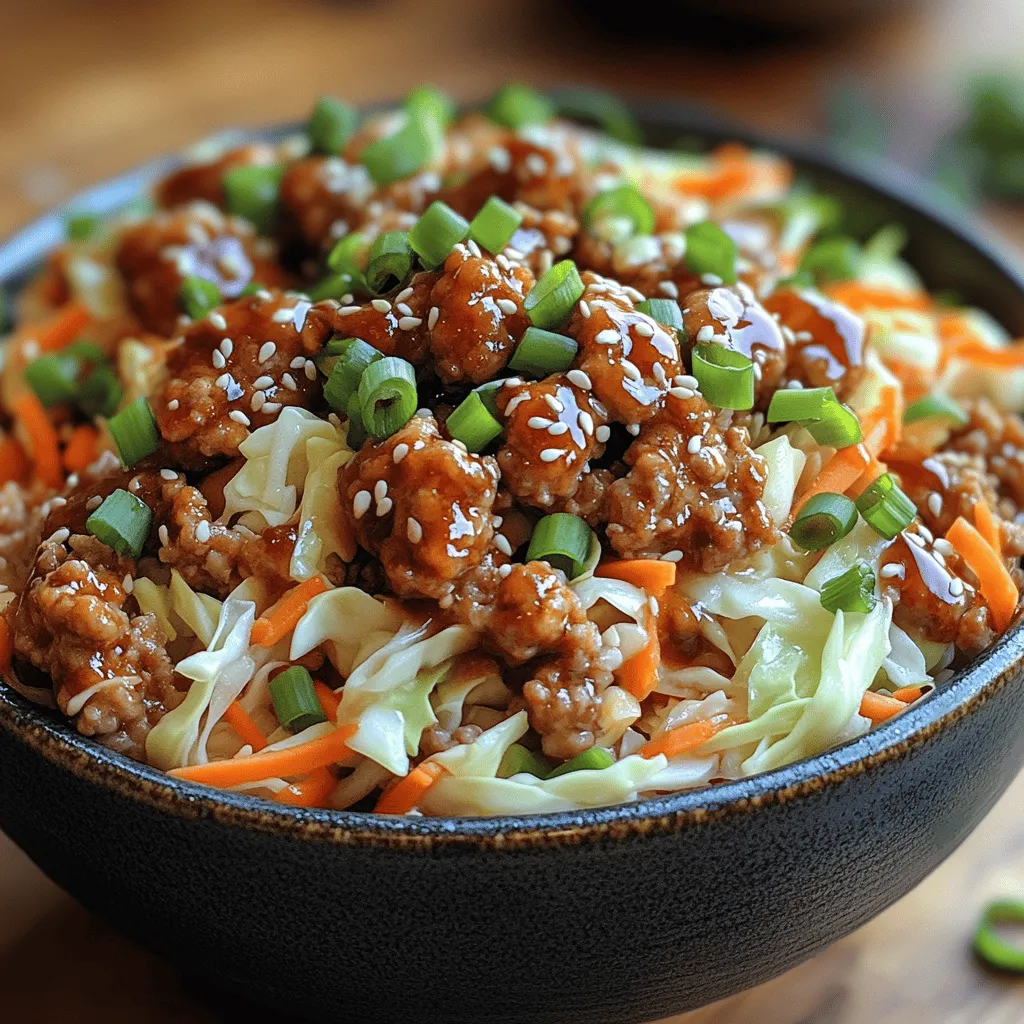 In the world of quick and satisfying meals, few dishes stand out like the "Egg Roll in a Bowl." This delightful recipe captures all the flavors of traditional egg rolls but in a much simpler and healthier form. Perfect for busy weeknights, this dish combines ground meat, fresh vegetables, and bold seasonings, making it a go-to for families seeking a nutritious and delicious meal.