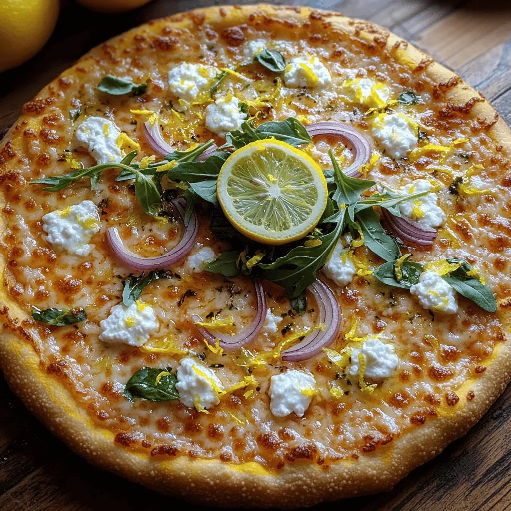 If you're tired of the same old pizza flavors and are ready to embark on a culinary adventure, the Zesty Lemon Delight Pizza is the perfect dish for you. This innovative recipe brings together the zestiness of fresh lemons and the creamy richness of cheese, transforming the traditional pizza experience into something extraordinary. Imagine biting into a golden crust topped with a refreshing lemon sauce, complemented by a medley of crisp toppings that create a harmonious balance of flavors. Whether you're hosting a dinner party or simply indulging in a personal treat, this pizza is sure to impress.