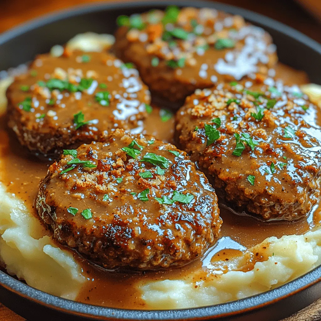 Salisbury steak is a classic dish that has warmed the hearts and stomachs of families across America for generations. Often regarded as the epitome of comfort food, this dish brings together seasoned ground beef, savory gravy, and a range of aromatic ingredients, creating a meal that is both hearty and fulfilling. While store-bought versions of Salisbury steak can be convenient, nothing compares to the rich, homemade flavor achieved through a carefully crafted recipe. This article will guide you through a delectable homemade Salisbury steak recipe—Savory Salisbury Steak Delight—highlighting its simplicity and the deep, satisfying flavors that come from cooking from scratch.